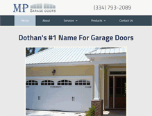 Tablet Screenshot of mpgaragedoors.com